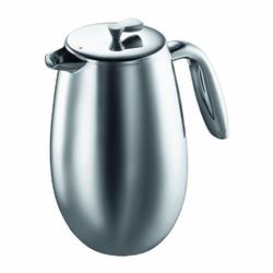 Bodum 1308-16 columbia Kaffeebereiter (Doppelwandig, Edelstahl, Spülmaschinengeeignet, 1,0 liters) glänzend