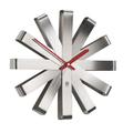 Umbra 118070-590 Ribbon Wanduhr Edelstahl Durchmesser 30 cm nickel