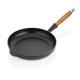 Le Creuset Gusseisen Bratpfanne mit Holzgriff 28 cm, schwarz