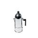 Alessi "LA CUPOLA" Espressomaschine 3. Tassen aus Gußaluminium, Griff und Knopf aus PA, schwarz/silber