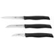 Zwilling 38737000 Twin Grip Messerset, 3-tlg., Friodur Klinge, Griff: Kunstoff, 350 x 105 x 15 mm, schwarz