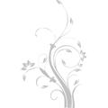 Indigos WG30310-90 Wandtattoo w310 Blume Ast Äste Baum Pflanze Wandaufkleber 120 x 74 cm, silber