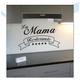 Indigos WG30029-70 Wandtattoo w029 La Mama Restaurante 120 x 72 cm, Schwarz