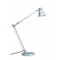 Paulmann 770.25 table&desk Sara Schreibtischleuchte max1x60W E14 Metall silber 77025 moderne Tischlampe Tischleuchte Leselampe Büro