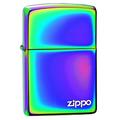 Zippo Feuerzeug – mit Logo, Messing, Spectrum, 3,5x1x5,5 cm