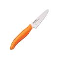 KYOCERA GEN COLOUR Schälmesser FK-075WH-OR Schälmesser mit extrem scharfer Keramikklinge für absolut präzise Schnitte. Grifffarbe orange. Klingenlänge: 7,5 cm