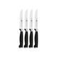 Zwilling 33408-000-0 Twin Four Star II Steakset, Rostfreier Spezialstahl, Zwilling Sonderschmelze, Kunststoff, Edestahlapplikation, 140 x 250 mm, schwarz