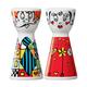 Ritzenhoff Mr. Salt & Mrs. Pepper Salz-und Pfefferstreuer, Kristallglas, Bunt, 3.6 cm