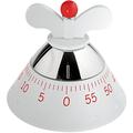 Alessi Kitchen Timer, Küchentimer aus thermoplastischem Harz, weiß