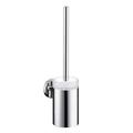 hansgrohe 40522820 Toilettenbürstengarnitur Logis mit Behälter aus Kristallglas, brushed nickel