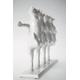 Kare Deko Figur Dancing Cows, moderne, kleine Tierfiguren Dekoration, lustige Dekoobjekte, weiß (H/B/T) 23x39,5x7cm