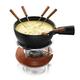 BOSKA Käse Fondue-Set Nero, Keramik, braun/silber/schwarz 30 x 22 x 19 cm