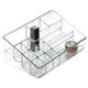 InterDesign Rain Kosmetik-Organizer für den Waschtisch/Schrank für Makeup, Kosmetika, Pflegeprodukte - 14 Fächer, Groß, Durchsichtig