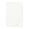 biberna 77144 Jersey-Stretch Spannbetttuch, nach Öko-Tex Standard 100, ca. 180 x 200 cm bis 200 x 200 cm, weiß