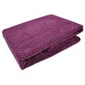 Ideal Textiles Mason Grey Chenille-Punkt-Überwurfdecke, Polyester, Polyester, aubergine, 70 x 50 inch (180 x 125 cm)