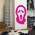 Indigos 4052166086639 Wandtattoo w475 Scream Maske Wandaufkleber 120 x 66 cm, rosa