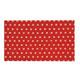 YOUNG GENERATION YH 101455 SHOE MAX Kokos mit rutschfester PVC Unterseite ca. 74 x 44 cm Dots Red crimson/rose