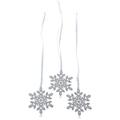 Swarovski Figurine Crystal Pixel Snowflake Ornament (3er Set) 7,5 x 7,5 cm 1135179 (Deko-Artikel)