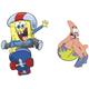 Children'RoomMates Wandsticker, Design Spongebob Skater Giant