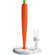 Alessi" Bunny & Carrot Küchenrollenhalter, Weiss, thermoplastisches Harz, 15 x 20 x 28.5 cm