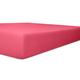 Kneer 6001820 Single Jersey Spannbetttuch, Qualität 60, Größe 180/200 bis 200/200 cm, pink