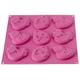 Silikomart 195081 9-er Silikon-Backform Ostern/Easter Cookies, 3 Motive, fuxsia