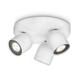 Philips Ledino LED-Deckenspot Zesta 3-flammig dimmbar 6 W, weiß 564933116