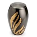 Urns UK Messingurne Newbury für Erwachsene, 25 cm, Schwarz