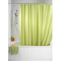 WENKO 20038100 Anti-Schimmel Duschvorhang Uni Anise Green - Anti-Bakteriell, waschbar, mit 12 Duschvorhangringen, 100 % Polyester, Anisgrün