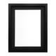 Frames by Post 18 mm / 14 x 11 Zoll Rio Bild-/Fotorahmen mit schwarzem Passepartout für Bildgröße 12 x 8 Zoll, schwarz