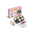 Guardini 4223015684 “Voglia di…” Basis-Kit Antihaftbeschichteten Muffinform mit 6-Formen, 60-Backofen Papier Cupcakes, Kunststoff und Metall Spritze mit 2 Edelstahl Tüllen, 3-Modellierungswerkzeugen für Zuckerglasur, Blume Ausstecher, Rezeptbuch