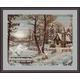 Luca-S LB321 Set Kreuzstich-Zählmuster Motiv Winterlandschaft, 28 x 37,5 cm