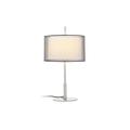 Faro Barcelona Saba 68545 – Desktop und Lampen Fuß, 40 W, Edelstahl und Anzeige Textil