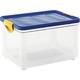 Kiss Kis Aufbewahrungsbox Clipper Box 20 Liter in transparent-blau, Plastik, 40x28.5x24.5 cm