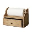 Your Heart's Delight Paper Towel Holder with Drawer, 15 by 11-1/2 by 7-inch, Distressed Tan