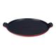 Le Creuset Gusseisen Grillplatte rund, 32 cm, kirschrot