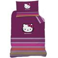 CTI 041146 Bettwäsche Hello Kitty Sarah, Baumwolle Linon, 140 x 200 und 70 x 90 cm