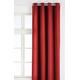 Linder 0517/69/375FR Vorhang Leinwand Leinenoptik rot mit Ösen, 135 x 260 cm