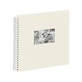 Pagna 13938-02 Passepartout-Spiralalbum, 310 x 320 mm, 40 Seiten, Leineneinband mit Passepartout, weißer Fotokarton, weiß