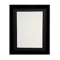 Frames by Post 25 mm breiter H7 Bild-/Fotorahmen mit schwarzem Passepartout 10 x 8 Zoll für Bildgröße 7 x 5 Zoll, schwarz
