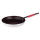 Pentole Agnelli Linie Cookware System Bratpfanne Senkkopf Langsame mit Griff Rohr Edelstahl Cool, Rot 28 cm Silber/Rot