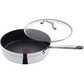 Tefal E87332 JAMIE OLIVER Edelstahl Schmorpfanne 25 cm mit Deckel