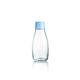 Retap ApS 0.3 Litre Small Borosilicate Glass Water Bottle, Baby Blue