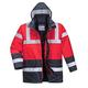 Portwest Warnschutz Kontrast Traffic-Jacke, Größe: S, Farbe: Rot/Marine, S466RNRS