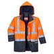 Portwest Bizflame Regen Warnschutz Multi-Norm Jacke, Größe: XL, Farbe: Orange/Marine, S779ONRXL
