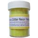 Cup Cake World Gemz Sugarcraft Decorating 50 g, Neon Glitter Jumbo, Lemon,