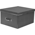 Bigso 383122111 XL Storage Box, Aufbewahrungsbox, Modell Edvard, extra groß, 44,5 x 37 x 24 cm, grau 7330061383211