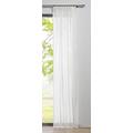 mydeco 65653 Schal mit Schlaufe/Band Pure, Circa 135 x 245 cm, weiß/transparent