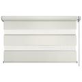 mydeco® 80x210 cm [BxH] in creme - Doppelrollo ohne bohren, Duorollo - Klemmfix Rollo incl. Klemmträgerr - Sonnenschutz, Sichtschutz für Fenster und Türen