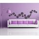 Adesiviamo Rose M Wandaufkleber, PVC, schwarz, 120 x 36 cm